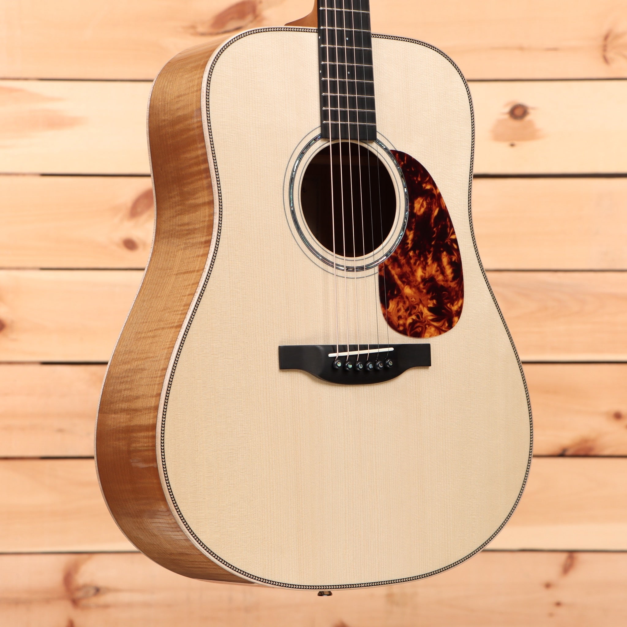 Boucher GR-BG-162-T Prototype acoustic dreadnought natural finish with tortoiseshell pickguard