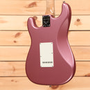 Fender Custom Shop Limited 1965 Stratocaster NOS electric guitar Burgundy Mist Metallic with white pickguard