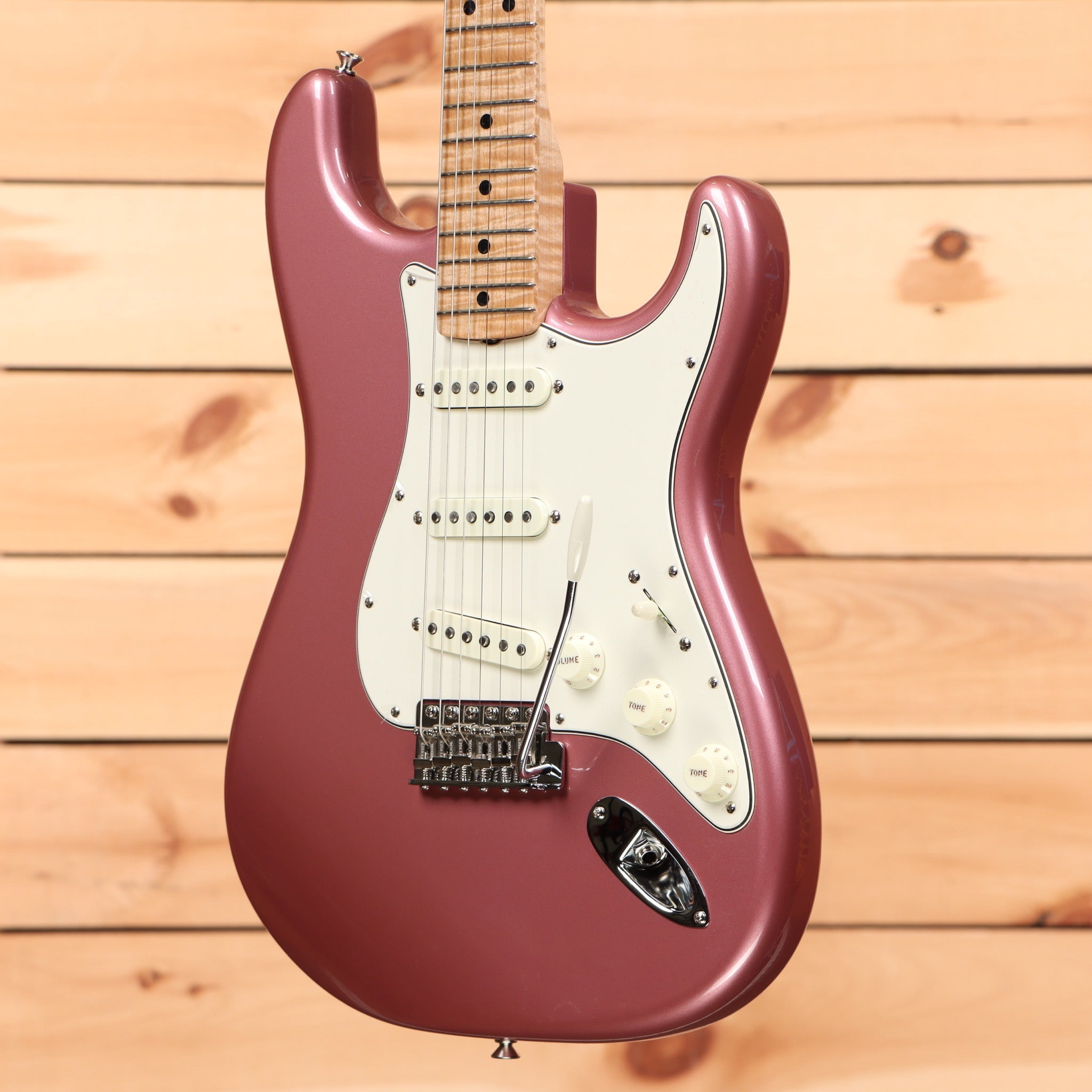 Fender Custom Shop Limited 1965 Stratocaster NOS electric guitar Burgundy Mist Metallic with maple neck
