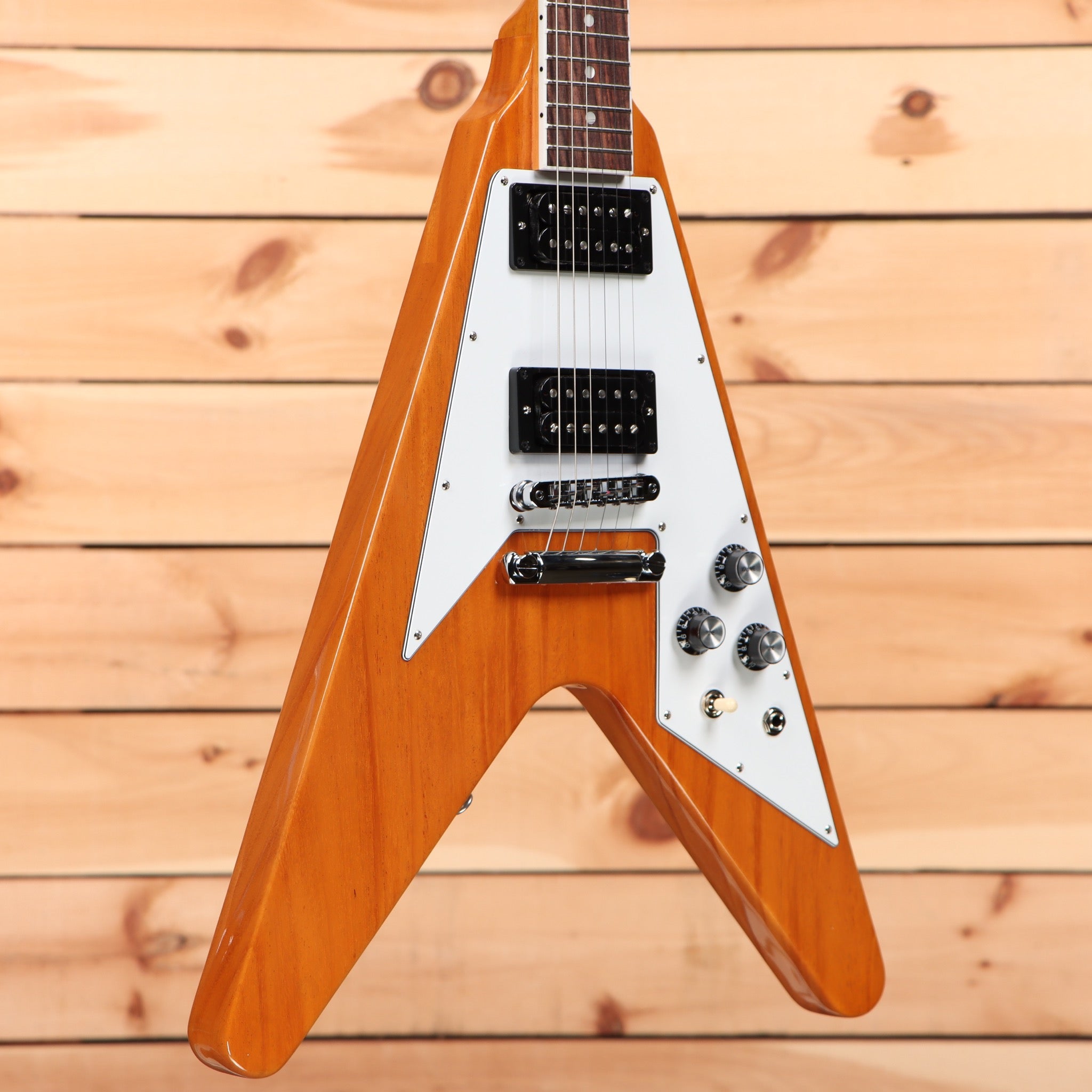 70s Flying V - antique natural Guitare électrique métal Gibson