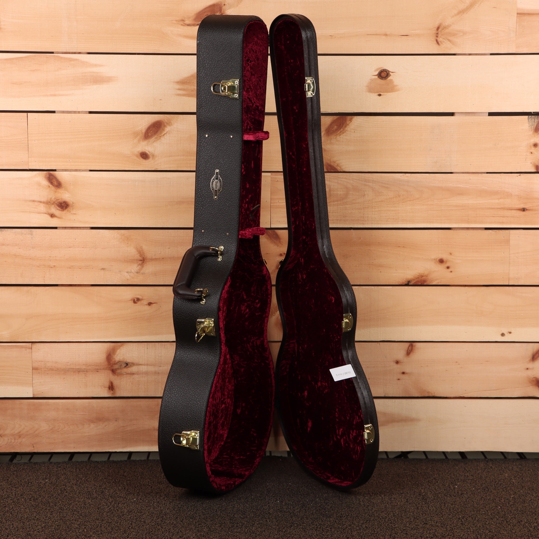 Taylor Custom Grand Auditorium acoustic guitar antique blond with burgundy velvet-lined case