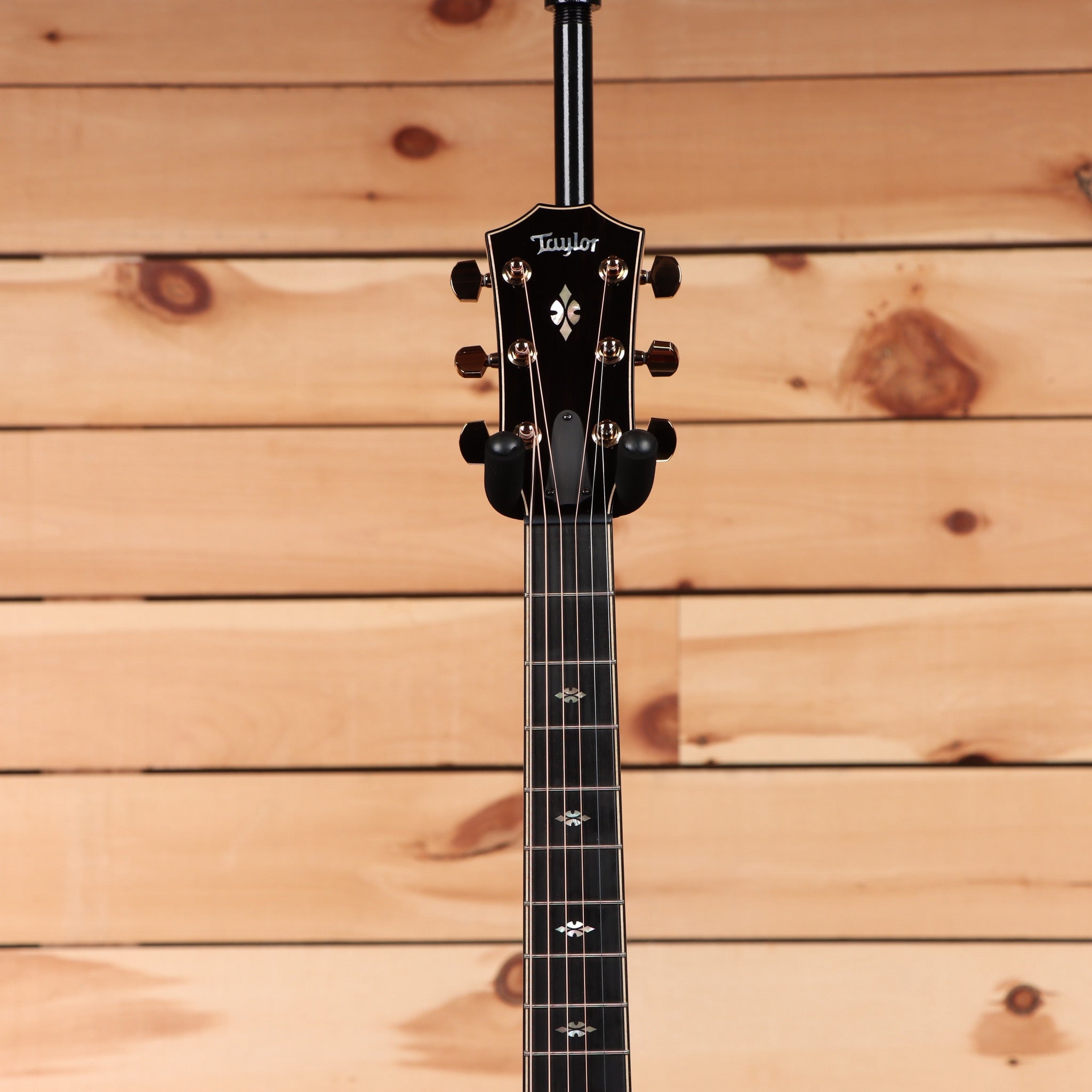 Taylor Custom Grand Auditorium acoustic guitar natural finish with diamond inlays and ebony fretboard