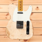 Fender Custom Shop Limited 1958 Telecaster electric guitar heavy relic aged white blonde with maple neck