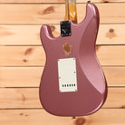 Fender Custom Shop Limited Tomatillo Stratocaster electric guitar Super Faded Aged Burgundy Mist Metallic relic finish with white pickguard