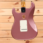 Fender Custom Shop Limited Tomatillo Stratocaster electric guitar Burgundy Mist Metallic relic finish with single-coil pickups
