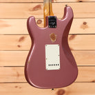 Fender Custom Shop Limited Tomatillo Stratocaster electric guitar Burgundy Mist Metallic relic finish with white pickguard