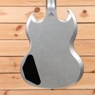 Gibson SG Standard silver mist electric guitar with dual humbuckers and beveled body edges