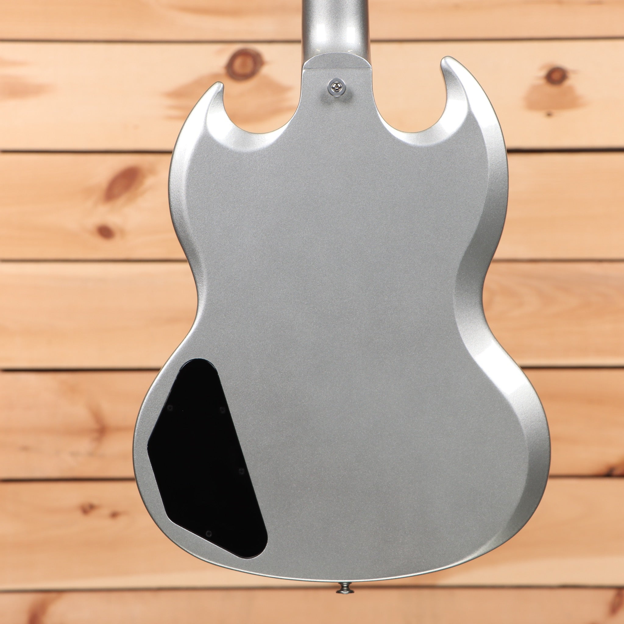 Gibson SG Standard silver mist electric guitar with dual humbuckers and beveled body edges