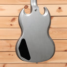 Gibson SG Standard silver mist electric guitar with dual humbuckers and cutaway body