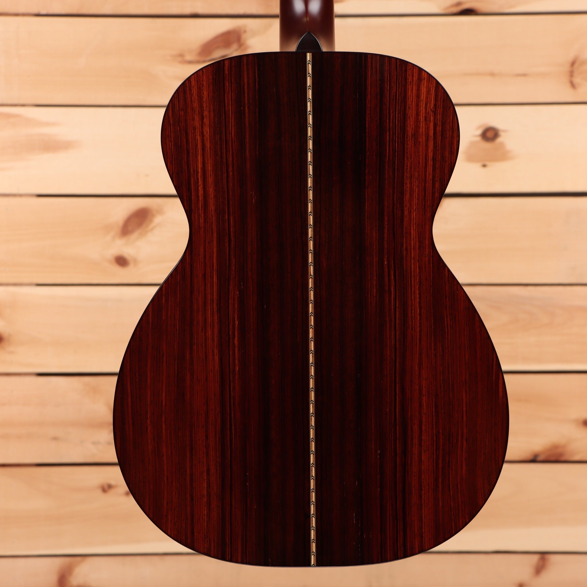 Pre-owned Gallagher GA72 acoustic guitar natural finish with inlaid rosewood center stripe