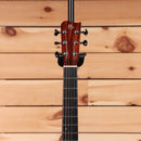 Gallagher GA72 acoustic guitar natural finish pre-owned with black headstock and chrome tuners