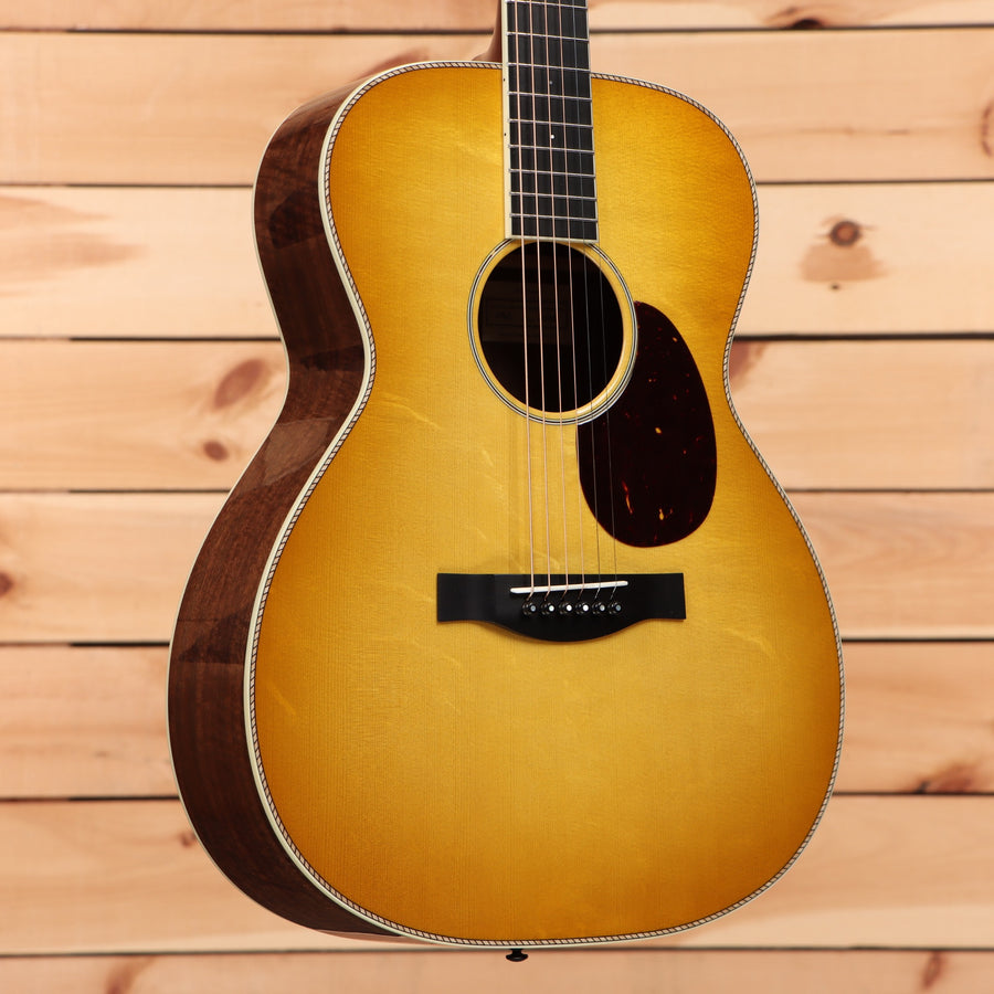 Santa Cruz OM Custom acoustic guitar Buttered Toast finish with walnut back and sides
