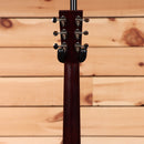Huss and Dalton Tom Custom acoustic guitar natural finish with ornate slotted headstock tuners