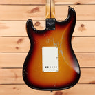 Fender Custom Shop 1958 Stratocaster Relic electric guitar Faded Aged Chocolate 3-Tone Sunburst with white pickguard