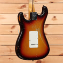 Fender Custom Shop 1958 Stratocaster Relic electric guitar Faded Aged Chocolate 3-Tone Sunburst with white pickguard