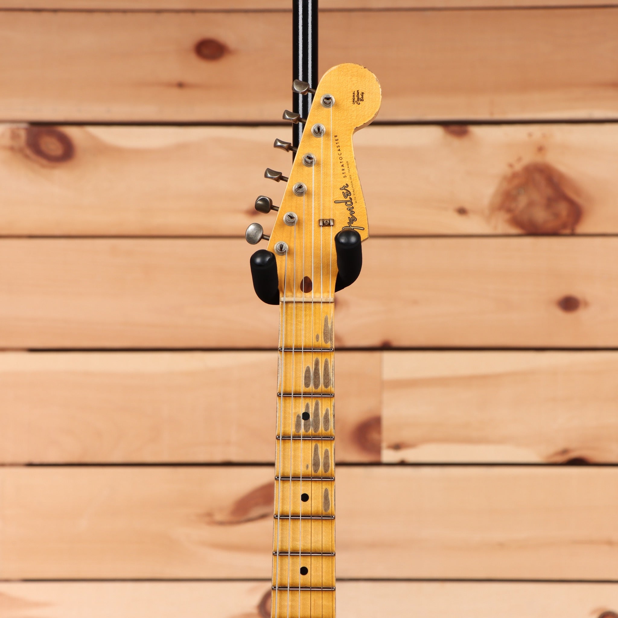 Fender Custom Shop 1958 Stratocaster Relic electric guitar Faded Aged Chocolate 3-Tone Sunburst with maple neck