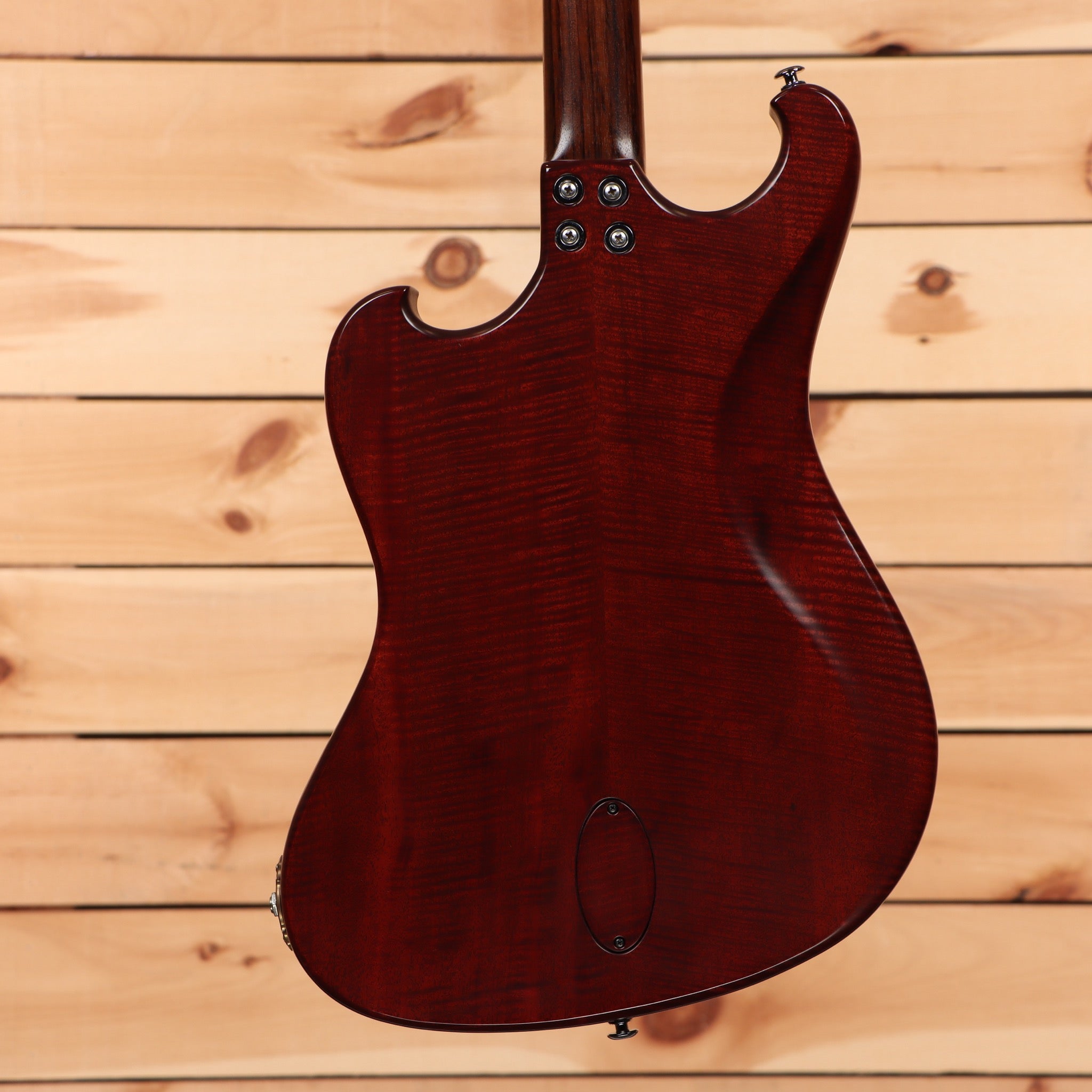 Scott Walker Phoenix mahogany electric bass guitar with 4-string pickup configuration