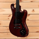 Scott Walker Phoenix mahogany electric guitar with black pickguard and dual humbuckers