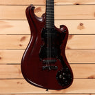 Scott Walker Phoenix mahogany electric guitar with flamed maple top and black pickguard