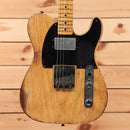 Fender Custom Shop David Brown Masterbuilt 1951 Cunife Telecaster electric guitar aged natural with single-coil pickups