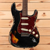 Fender Custom Shop Limited 1961 Stratocaster Heavy Relic - Aged Black Over 3 Color Sunburst