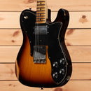 Fender Custom Shop 1967 Telecaster Custom Journeyman 2-Color Sunburst electric guitar with black pickguard and maple neck