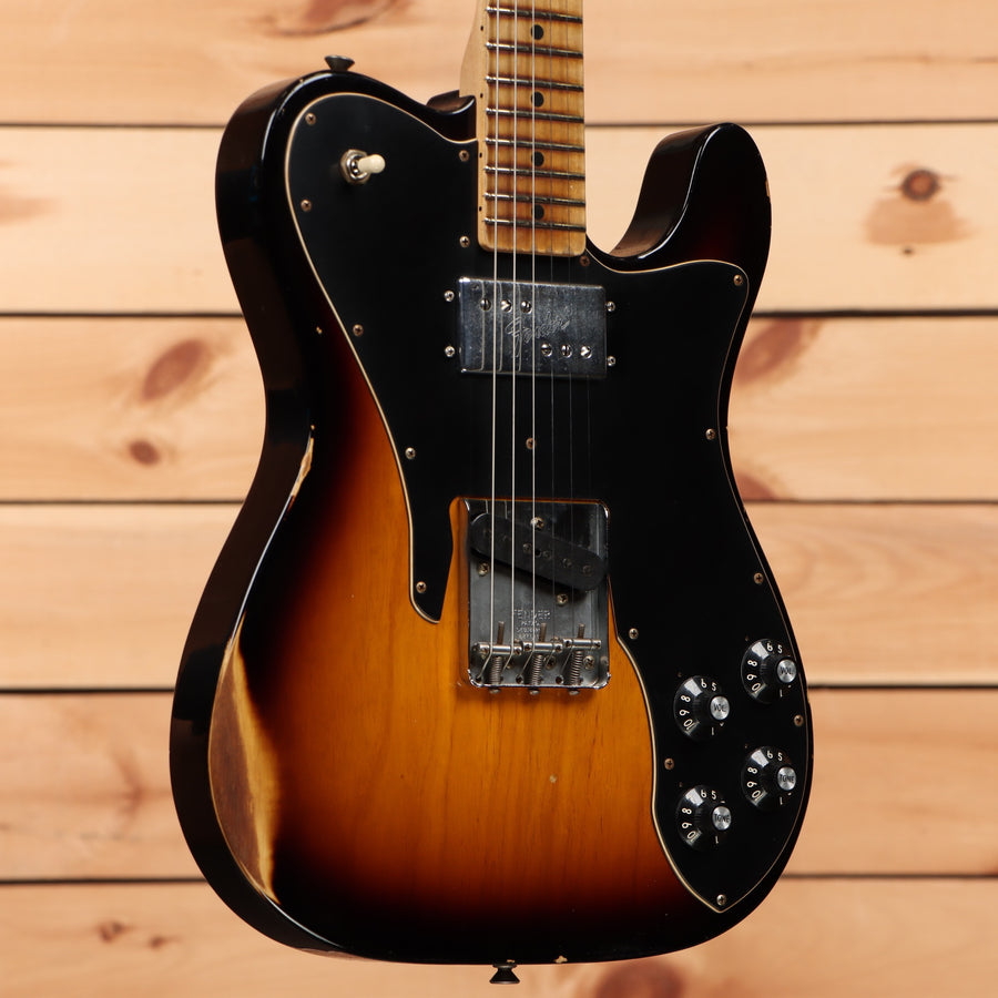 Fender Custom Shop 1967 Telecaster Custom Journeyman 2-Color Sunburst electric guitar with dual humbucker pickups