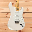 Fender Custom Shop 1955 Custom Stratocaster electric guitar aged white blonde with maple neck and three single-coil pickups