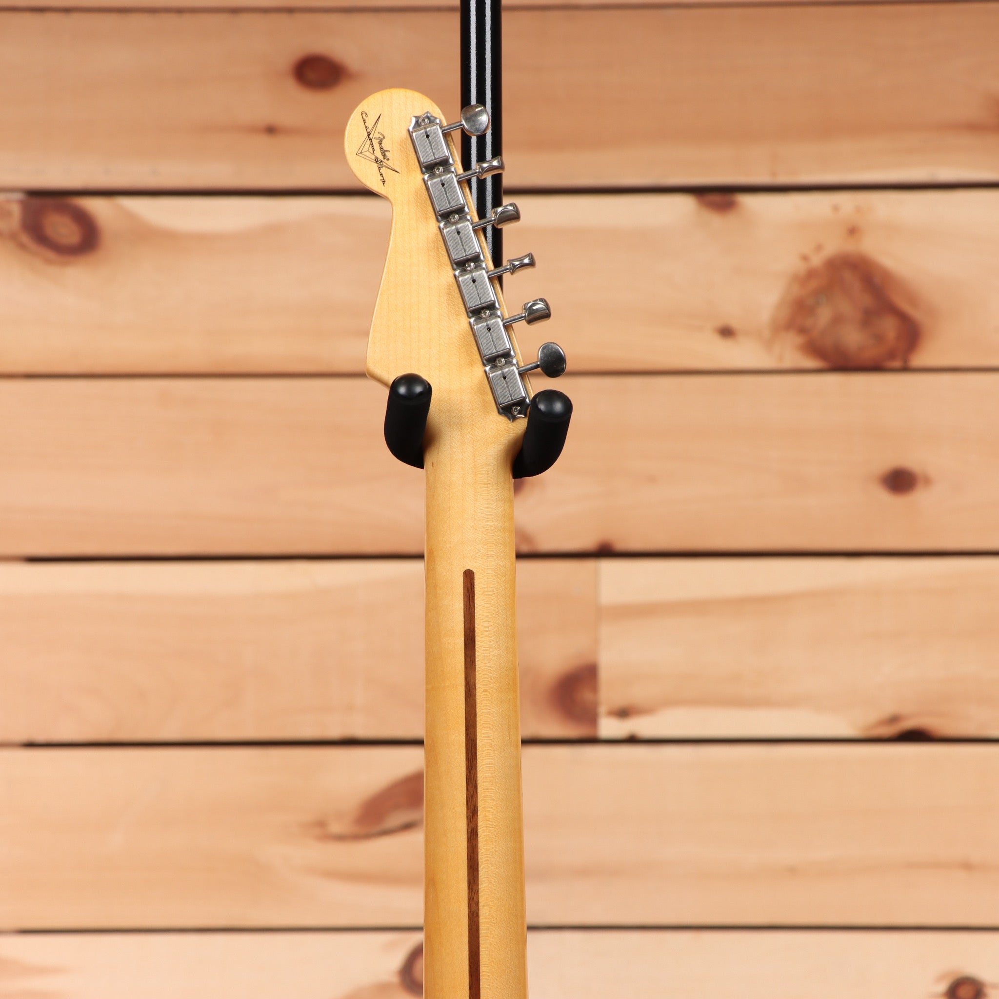 Fender Custom Shop 1955 Custom Stratocaster electric guitar Aged White Blonde with maple neck