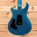 Paul Reed Smith Custom 24 electric guitar satin light blue metallic with dual humbucker pickups