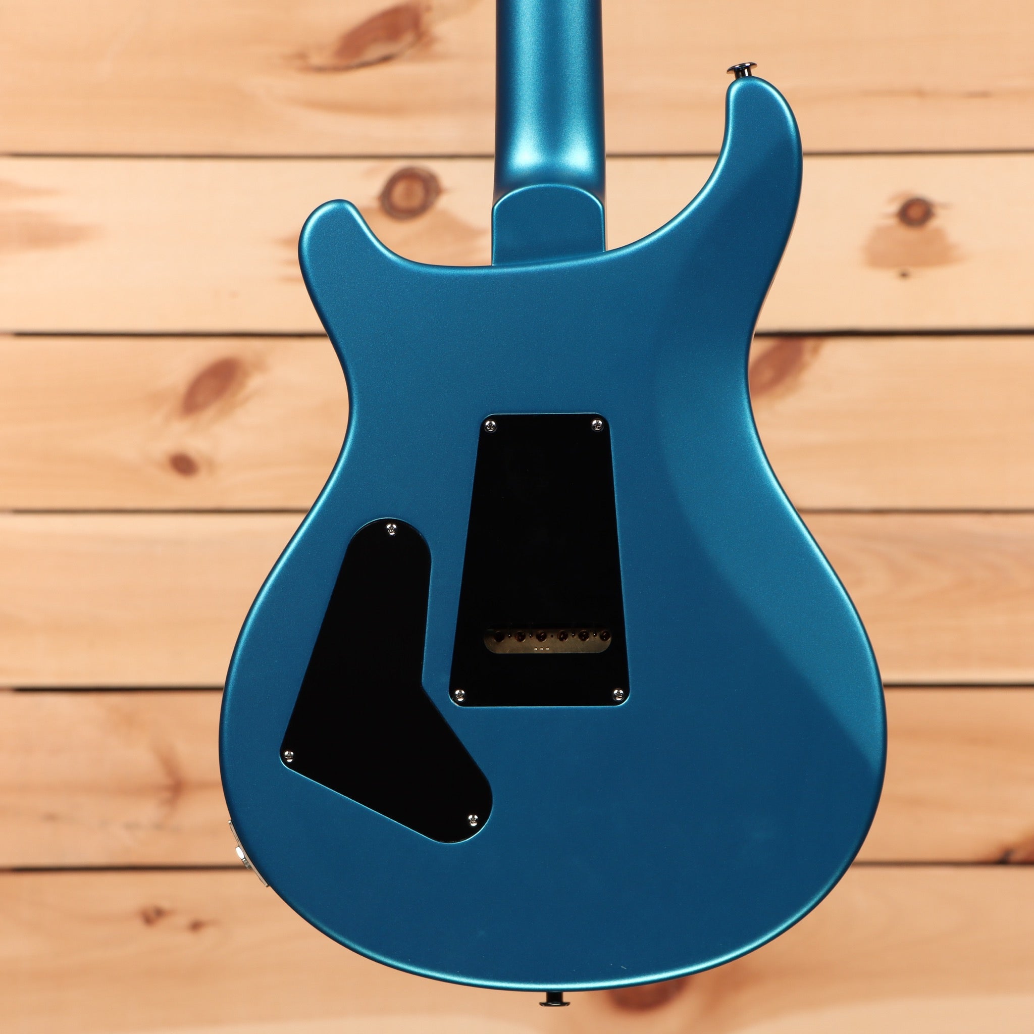 Paul Reed Smith Custom 24 electric guitar satin light blue metallic with dual humbucker pickups