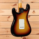 Fender Custom Shop Stratocaster Journeyman Relic 3-Color Sunburst electric guitar with white pickguard and single-coil pickups