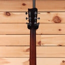 Gallagher GA35 acoustic guitar sunburst finish with black headstock and chrome tuning machines