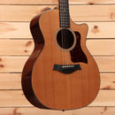 Pre-owned Taylor 514ce Grand Auditorium acoustic-electric guitar natural finish with venetian cutaway