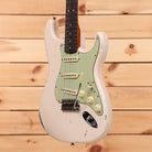 Fender Custom Shop Limited 1963 Stratocaster Relic electric guitar Super Faded Aged Shell Pink with mint green pickguard