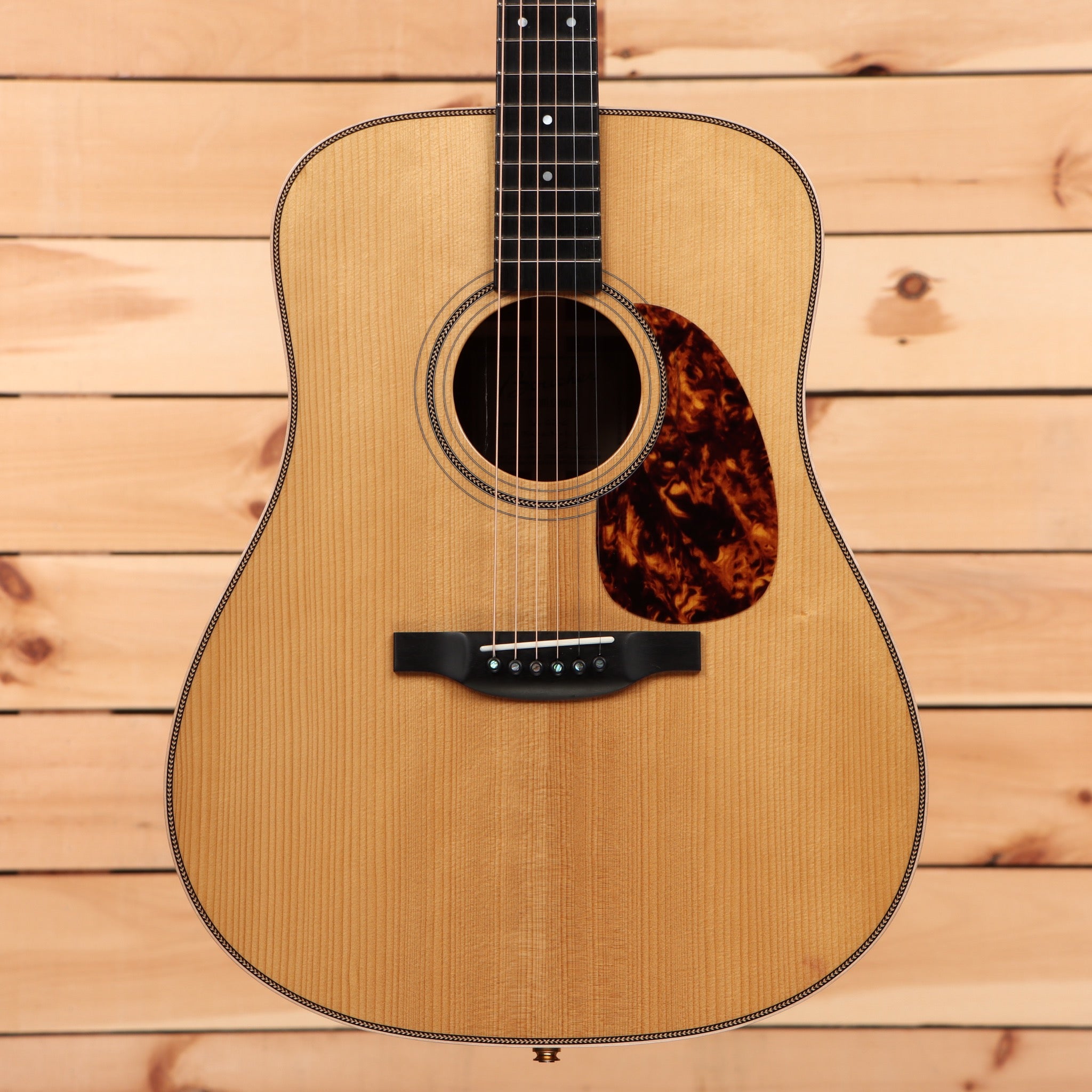 Boucher SG22G dreadnought acoustic guitar natural finish with tortoiseshell pickguard pre-owned