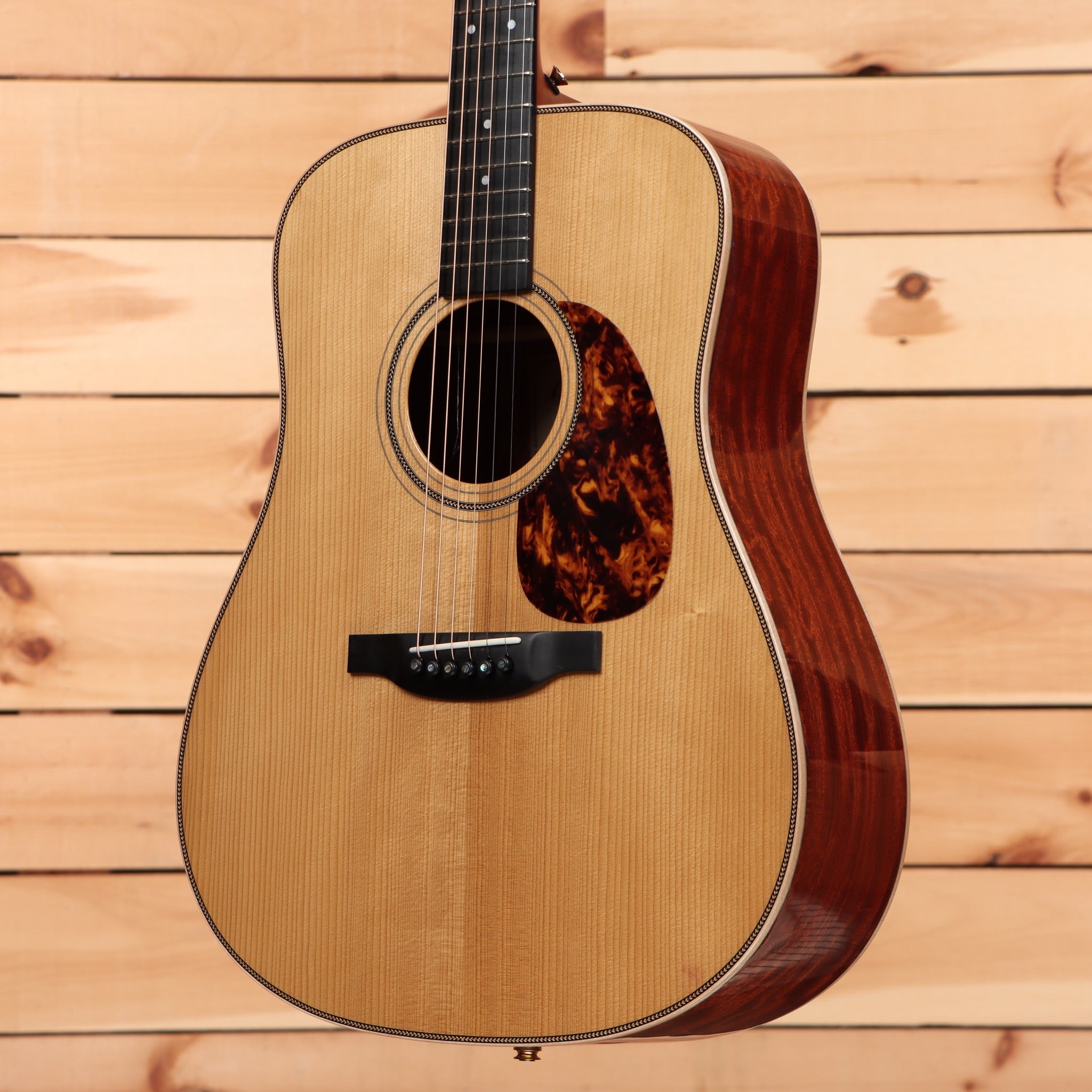 Boucher SG22G dreadnought acoustic guitar natural finish pre-owned with tortoiseshell pickguard