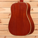 Gibson 1960 Hummingbird light-aged Heritage Cherry Sunburst acoustic guitar dreadnought with cream binding