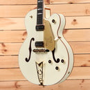 Gretsch G613655 Vintage Select Edition 55 Falcon semi-hollow electric guitar white lacquer with f-holes