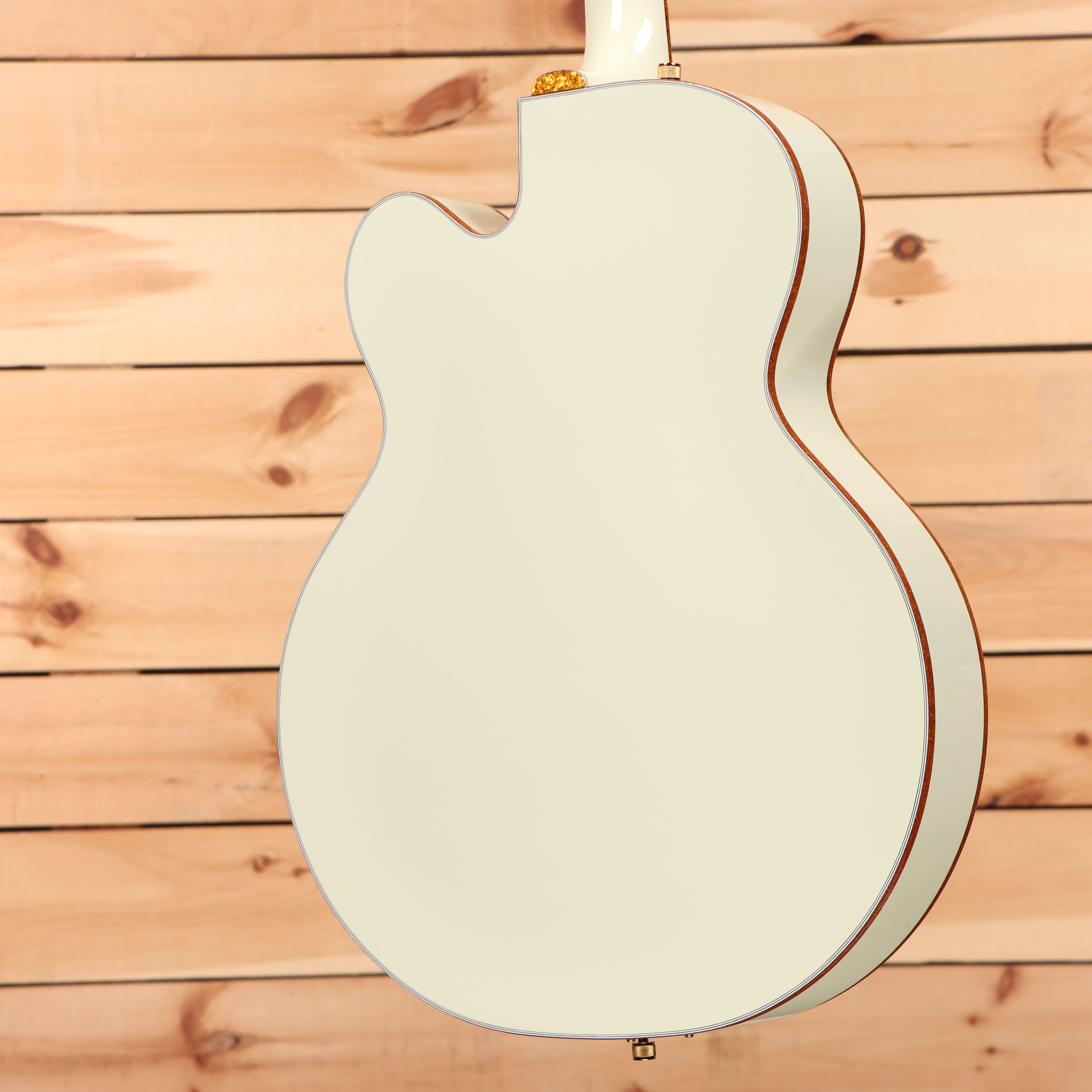 Gretsch G6135-55 Vintage Select Edition Falcon semi-hollow electric guitar White Lacquer with bound body edges