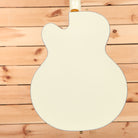 Gretsch G613655 Vintage Select Edition 55 Falcon White Lacquer semi-hollow electric guitar with single-cutaway body design