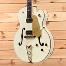 Gretsch G613655 Vintage Select Edition 55 Falcon semi-hollow electric guitar white lacquer with f-holes