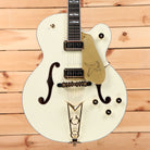 Gretsch G613655 Vintage Select Edition 55 Falcon semi-hollow electric guitar White Lacquer with dual humbuckers and f-holes