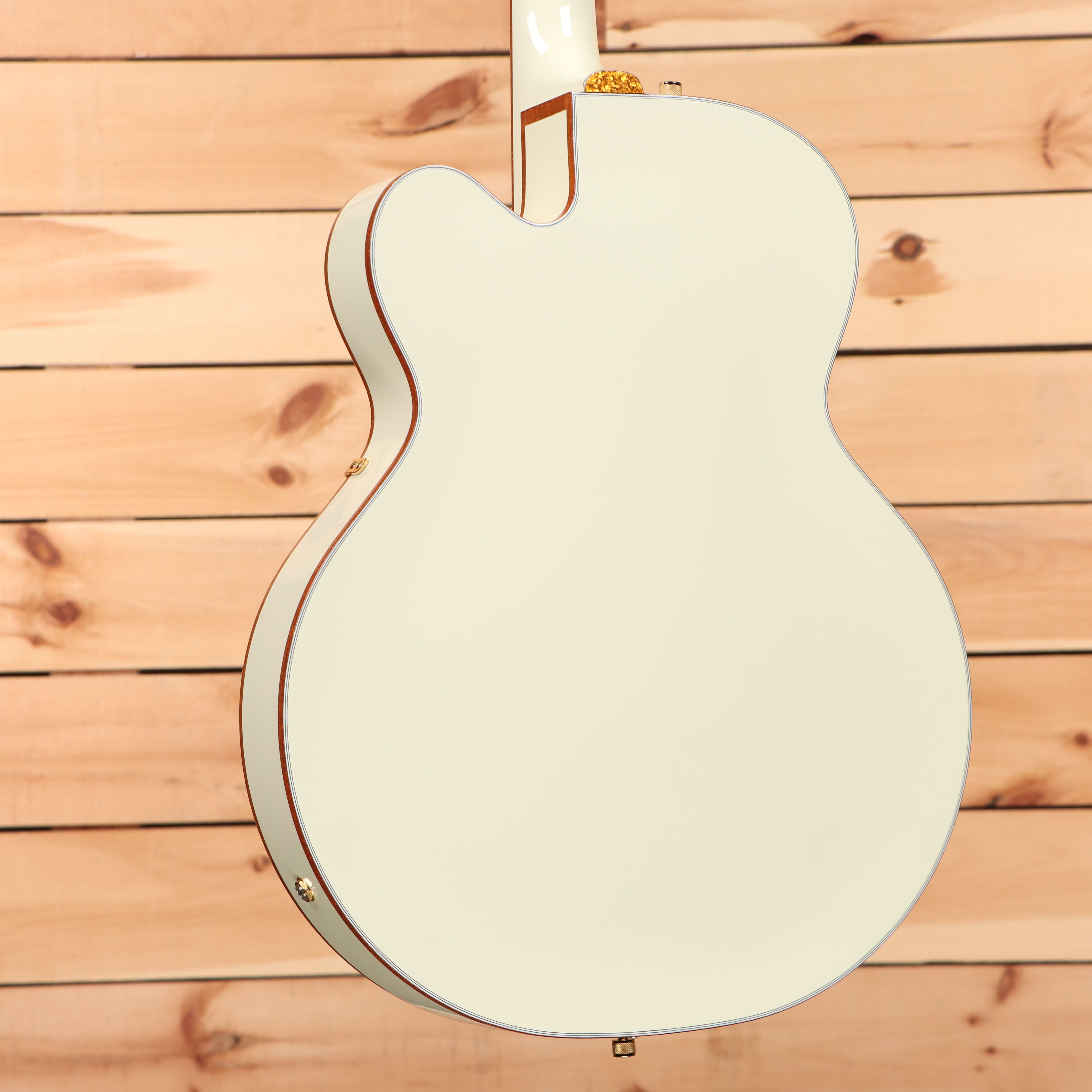 Gretsch G6136-55 Vintage Select Edition Falcon semi-hollow electric guitar White Lacquer with bound body edges