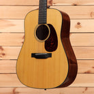 Pre-owned Martin Custom Shop D18 dreadnought acoustic guitar natural finish with rosewood back and sides