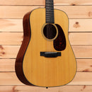 Pre-owned Martin Custom Shop D18 dreadnought acoustic guitar natural finish with rosewood back and sides