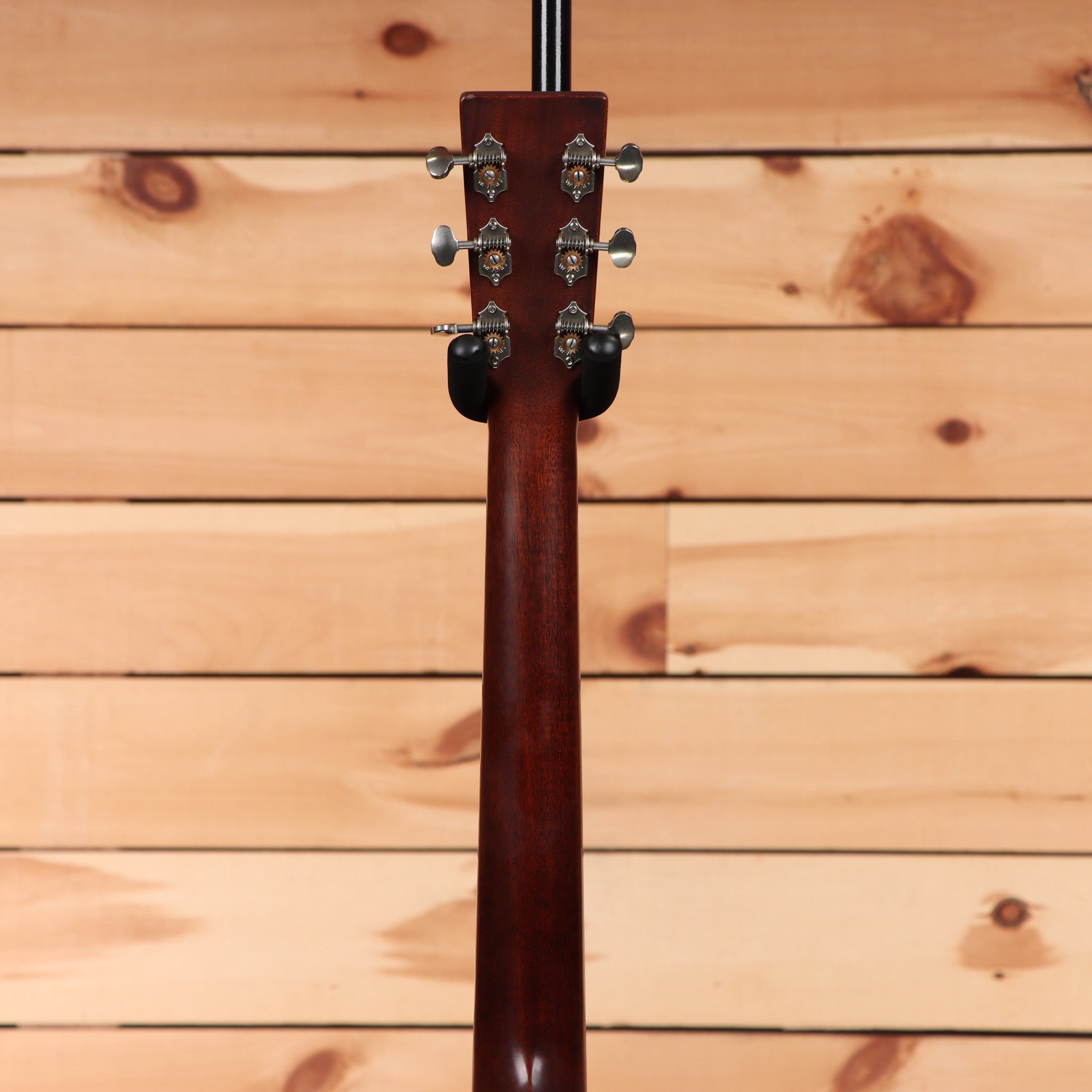 Pre-owned Martin Custom Shop D18 dreadnought acoustic guitar natural finish with ornate tuning machines