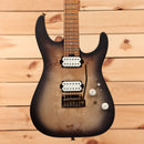 Charvel ProMod DK24 HH electric guitar Transparent Black Burst with dual humbucker pickups