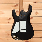 Charvel ProMod DK24 HH electric guitar Transparent Black Burst with dual humbuckers and white pickguard