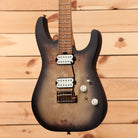 Charvel ProMod DK24 HH electric guitar Transparent Black Burst with dual humbucker pickups